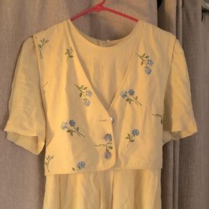 Vintage Pastel Maxi Dress